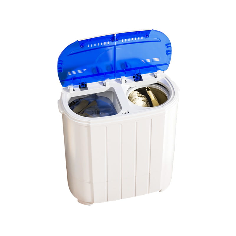 Külön ikerkádos mosógép mosása és szárítása